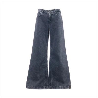 Pantalones de mezclilla de algodón Louis Vuitton 24AW 34 grises para dama RW242WW Foto 1 de 4