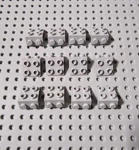 LEGO convertidor piedra angular placa 12 uds nuevo gris claro modificado 44728 21712 A152 - Imagen 1 de 1