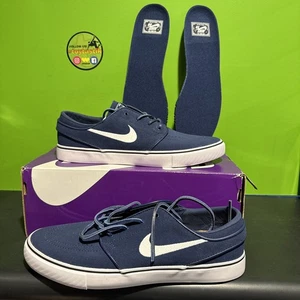 New Nike SB Stefan Janoski OG Navy Blue White Men's Size 9 with Cork Insoles - Picture 1 of 9