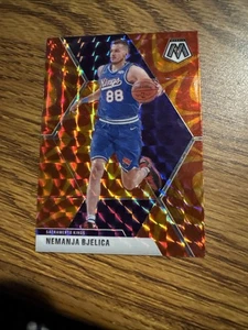 2019-20 Panini Mosaic Nemanja Bjelica #50 Reactive Orange Prizm Sacramento Kings - Picture 1 of 2