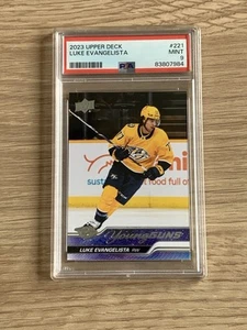 2023-24 Upper Deck Series 1 Luke Evangelista Young Guns Nashville Predators #221 - Picture 1 of 2