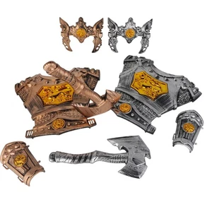 Crusaders Medieval Knight Armor Props Set Including 2 Chest Plate 2 Axe 2 2 V... - Picture 1 of 6