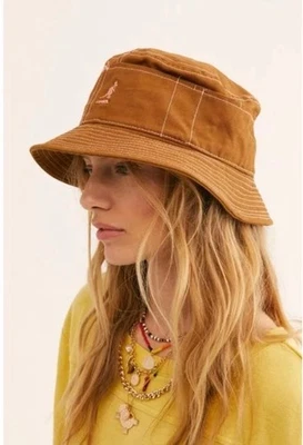 Sombrero de cubo Kangol Workwear talla mediana M bronceado logotipo algodón $78 Foto 1 de 4