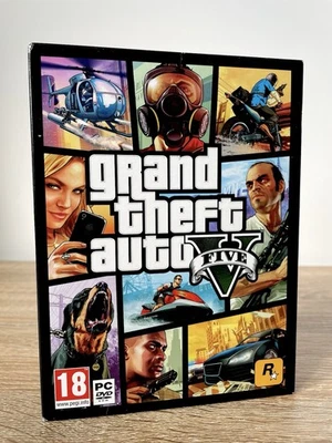 GRAND THEFT AUTO V - COFFRET COLLECTOR PC | 7 DISQUES + MAP + LIVRET | COMPLET - Photo 1/4