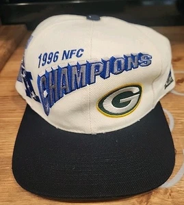 Vintage 1996 NFC Champions Green Bay Packers Mütze Kappe NFL Snapback Sports Specialties - Bild 1 von 8