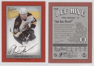 2006-07 Upper Deck Bee Hive Red Facsimile Signatures Phil Kessel #105 Rookie RC