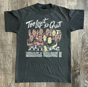 Vintage Atlanta Falcons Character T-shirt Sz S/M Too Legit Andre Rison Cartoon - Picture 1 of 8