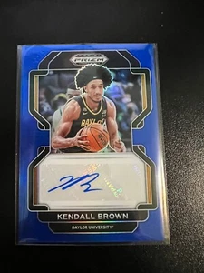 2022-23 Panini Prizm Draft Picks Kendall Brown Blue Auto RC #51/149 #DP-KBR - Picture 1 of 2