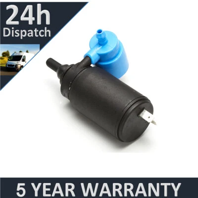 Windscreen Washer Pump Front Rear Fits Fiat Panda (Mk2) 1.2 - 5 YEAR WARRANTY - Image 1 of 4