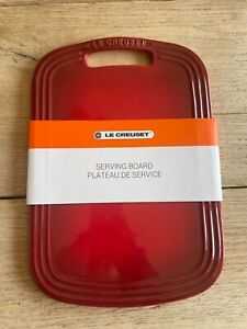 Le Creuset Stoneware 12" Serving/Cheese Board/Platter Cerise NEW