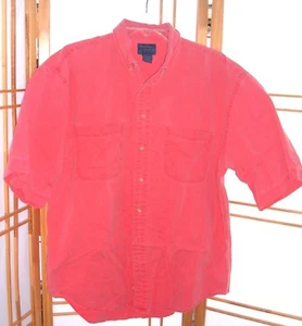 Mens Mervyns Cambridge Classics Shirt Vintage 90s Grunge Red Mens Size L - Picture 1 of 3