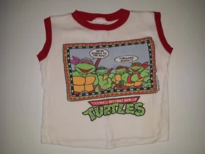 Vintage Teenage Mutant Ninja Turtles Mondo Youth Shirt TMNT 1980s Size 7 RARE - Picture 1 of 5