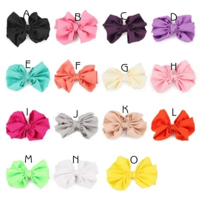 120pcs/lot 11cm High Elastic Knit Flower Hair Bows no clips For Headbands - Image 1 of 2