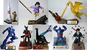 FEATURING MITSUTERU YOKOYAMA FIGURE SET COMPLETO 8 PZ. (TETSUJIN 28/GIANT ROBO) - Picture 1 of 1