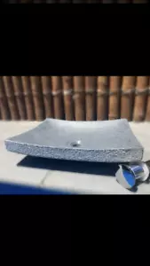 BATHROOM sink solid stone freestanding granite dark grey - Picture 1 of 9