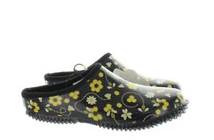 Western Chief Women's Slip-On Rubber Garden Clogs - Bees - Black/Yellow - Size 6