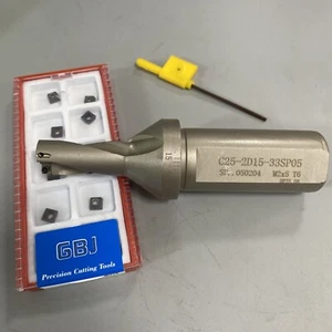 15mm SP-15-2D-C25 U drill quick drill + 10pcs SPMT050204-PM HRC50 Carbide Insert - Picture 1 of 6
