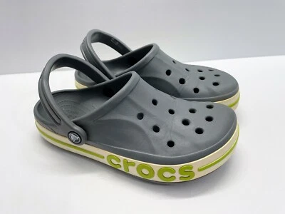 CROCS Bayaband Gray Clogs Slingback Shoes Slip On Sandals M6/W8 - Image 1 of 4