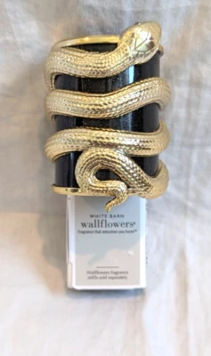 Bath & Body Works White Barn Wallflower Plug In Unit Gold Metallic Snake Serpent - Image 1 of 2