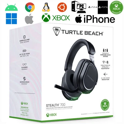 Turtle Beach Stealth 700 Wireless Multiplatform Gaming Headset Gen 3 NEW Sealed - Image 1 of 4