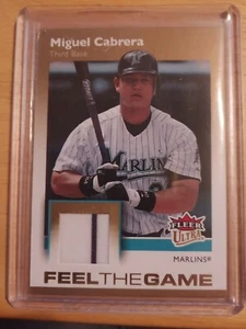 Miguel Cabrera 2007 Fleer Ultra - Feel the Game - Jersey w/Pinstripe - Picture 1 of 2
