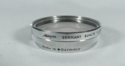 Vintage Heliopan Germany 52 x 0.75 R1.5 Camera Lens Skylight Metal Glass - Image 1 of 4