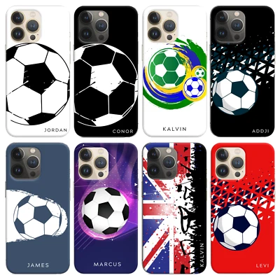 Funda protectora de silicona personalizada para teléfono Football Boy para iPhone 14 12 13 11 15 XR Foto 1 de 4