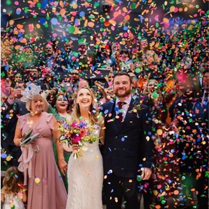 Biodegradable Wedding Rainbow Confetti Eco Tissue Paper Circles Confetti - Picture 1 of 5