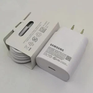 Original Samsung Galaxy A16 Super Fast 25W Wall Charger & Type C Cable - Picture 1 of 16