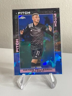 Matias Pellegrini PITCH PRODIGIES 2021 Topps Chrome SAPPHIRE MLS 195 Inter Miami - Image 1 of 2