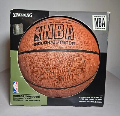 Vintage Spalding David Stern Era Basketball Signed Gary Payton 1995 (Read) - Image 1 of 4