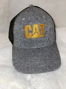 Caterpillar CAT Equipment grau mit gelbem Snapback Mesh Cap/Mütze neu mit Etikett’s - Bild 1 von 4