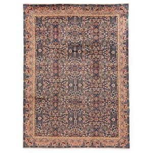 Kashmar 343x245 cm Handgeknüpfter Perserteppich Orient Wolle Carpet Rug Blau - Bild 1 von 11