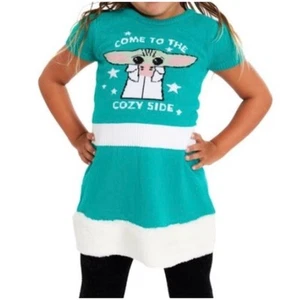 Star Wars Girls Baby Grogu Come to the Cozy Side Dress Size Small (6/6X) - Picture 1 of 6