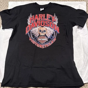Harley Davidson T-Shirt Herren, Siebdruck, Totenkopf Größe L 2020 - Bild 1 von 4