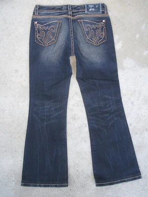 Pantalones de mezclilla MEK Titusville Easy Mid Bootcut para mujer talla 29 azul desgastado con elástico L 27 Foto 1 de 4