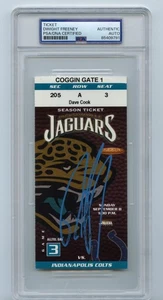 Dwight Freeney Signed Autograph NFL Debut Ticket Stub Colts Syracuse PSA DNA USA - Picture 1 of 2