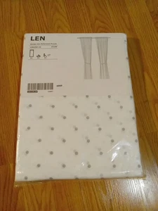 Nagelneu IKEA LEN weiß 1 Paar Vorhänge 120x250 cm (47x98") 104.576.35 - Bild 1 von 5