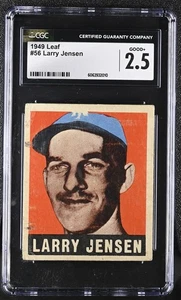 1948-49 Leaf #56 Larry Jansen (Jansen) New York Giants - CGC 2 Good - Picture 1 of 2
