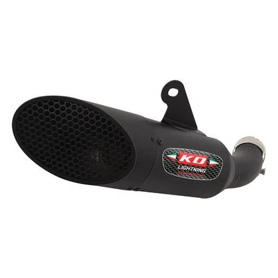 Sistema silenciador tubo de escape negro para Yamaha YZF R3 R25 2015-2021 MT03 MT25 Foto 1 de 4