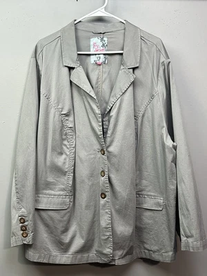 Chaqueta Avenue The Ivy Mujer 30/32 Blazer 3XL Botón Frontal Mezcla Algodón Informal Foto 1 de 4