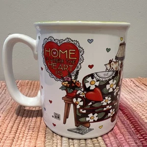 Andrews McMeel Pub Kaffeebecher "Home Is Where The Heart Is" 12 Oz Cat Home - Bild 1 von 6