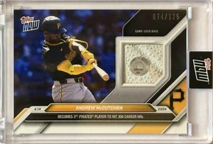 2024 Topps Now ANDREW McCUTCHEN 300th Home Run Juego Usado Reliquia Base/125 - Imagen 1 de 3
