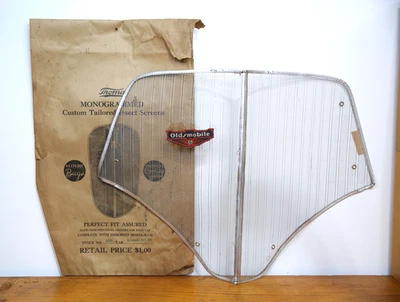 Vintage 1938 Oldsmobile Car Radiator Grill Shell Insect Screen Accessory NOS - Image 1 of 4