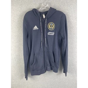 Adidas Philadelphia Union Hoodie Men's Size S Blue MLS Soccer Shirt Sports - Picture 1 of 9