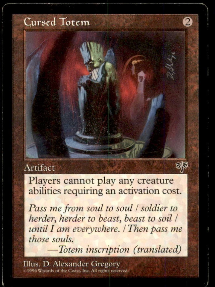 MTG Cursed Totem LP Light Play Mirage [4997] - Image 1 of 1