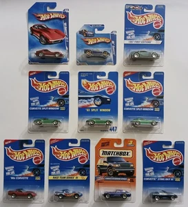 Lot of 10 1996-2010 Hot Wheels & Matchbox Corvette Various Models & Years - Picture 1 of 21