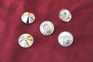 Button Jewel Type Swarovski Crystal 22 mm Capitonnè Clothing Decorum