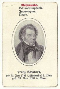 Germany Old Vintage Trading Card Musician Franz Schubert