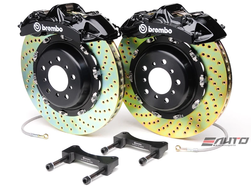 Brembo Delantero GT Big Brake BBK 6 Pistones Negro 380x34 Taladro Disco Viper SRT-10 03-10 Foto 1 de 1